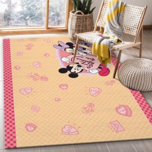 Minnie Mouse Ver10 Area Rug For Christmas Bedroom Rug Christmas Gift US Decor