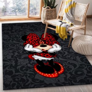 Minnie Mouse Ver4 Area Rug Living Room Rug Home US Decor