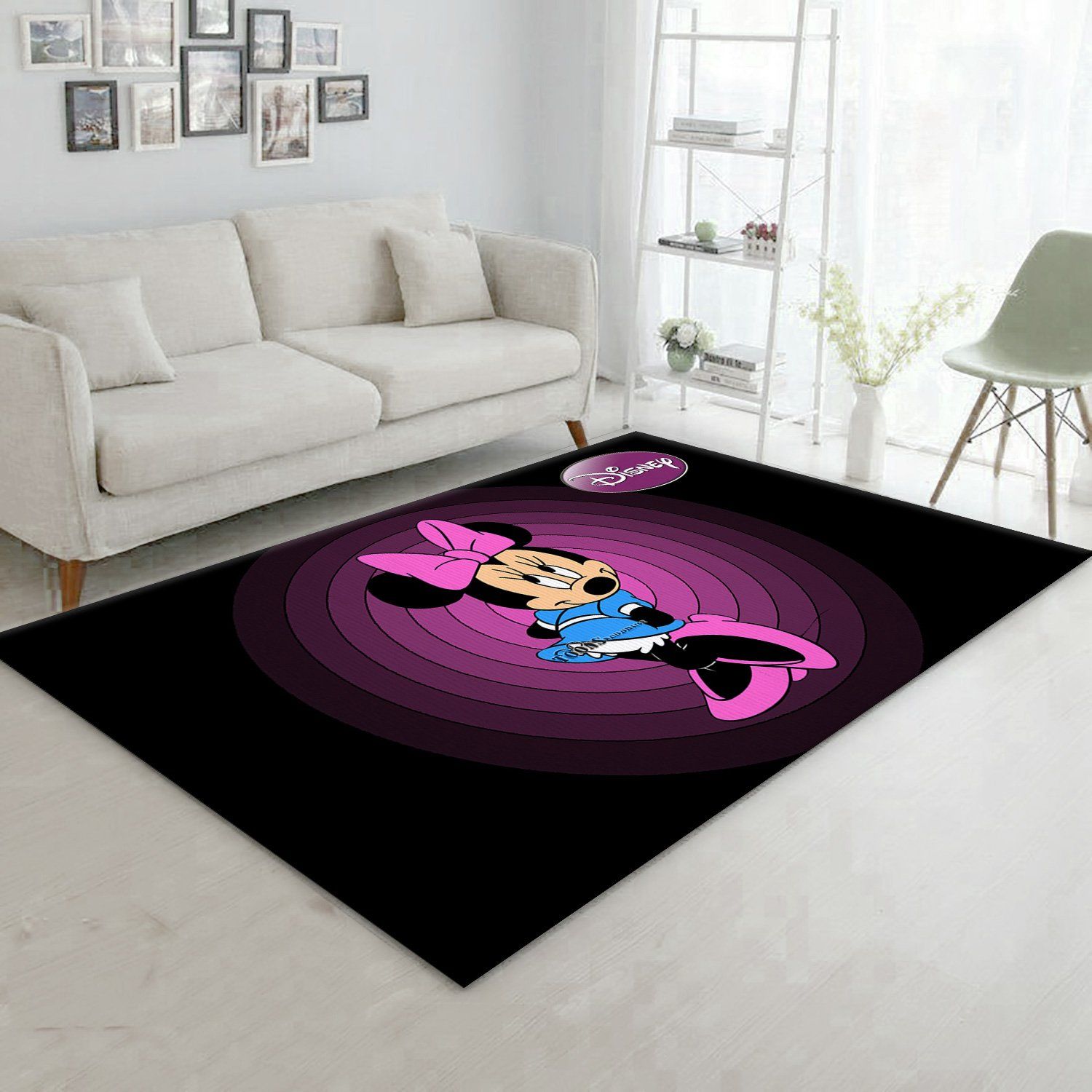 Minnie Mouse Ver9 Area Rug Bedroom Rug Family Gift US Decor