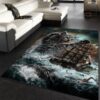 Monster Titan Cat Kraken Area Rug For Christmas Bedroom Christmas Gift US Decor