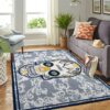 Nashville Predators Nhl Team Logo Skull Flower Style Nice Gift Home Decor Rectangle Area Rug