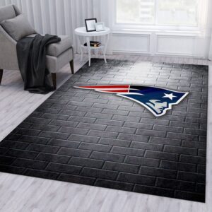 New England Patriots Nfl Rug Living Room Rug Floor Decor Home Decor