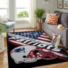 New England Patriots Nfl Team Logo American Style Nice Gift Home Decor Area Rug Rugs For Living Room