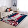 New England Patriots Nfl Team Logo Helmet Nice Gift Home Decor Rectangle Area Rug