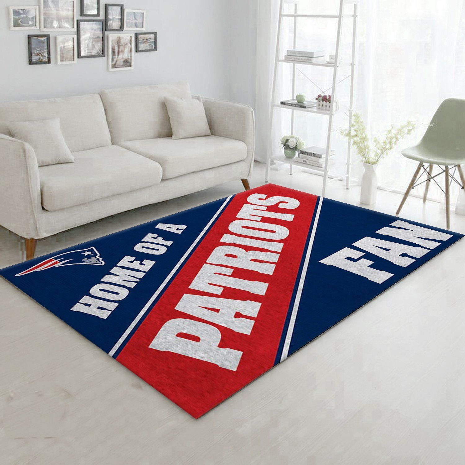 New England Patriots Team NFL Area Rug