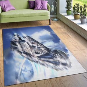 New Millenium Falcon Star War Battle Zone Area Rug Carpet