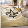 New Orleans Saints NFL Area Rug For Christmas Bedroom Rug Christmas Gift US Decor