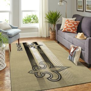New Orleans Saints Nfl Team Logo Nice Gift Home Decor Rectangle Area Rug