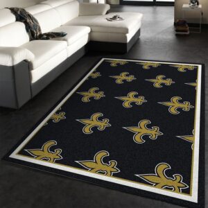 New Orleans Saints Repeat Rug Nfl Team Area Rug Carpet