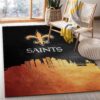 New Orleans Saints Skyline NFL Area Rug For Christmas