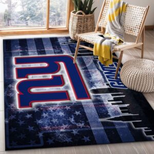 New York Giants NFL Rug Bedroom Rug Christmas Gift US Decor