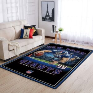 New York Giants Nfl Team Pride Nice Gift Home Decor Rectangle Area Rug