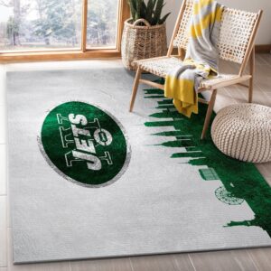 New York Giants Skyline NFL Area Rug Carpet