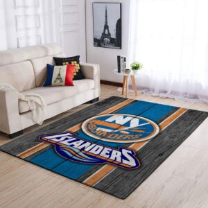 New York Islanders Nhl Team Logo Style Nice Gift Home Decor Rectangle Area Rug