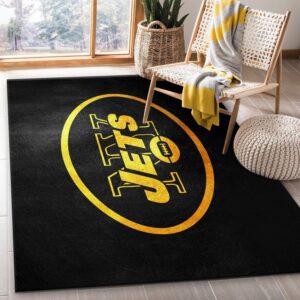 New York Jets NFL Area Rug Carpet