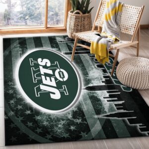 New York Jets Nfl Area Rug For Christmas Bedroom Rug Home US Decor