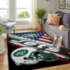 New York Jets Nfl Team Logo American Style Nice Gift Home Decor Rectangle Area Rug