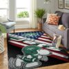 New York Jets Nfl Team Logo Snoopy Us Style Nice Gift Home Decor Rectangle Area Rug