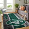 New York Jets Nfl Team Logo Wooden Style Style Nice Gift Home Decor Rectangle Area Rug