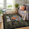 New York Knicks Nba Team Logo Camo Style Nice Gift Home Decor Area Rug Rugs For Living Room