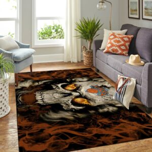 New York Knicks Nba Team Logo Skull Style Nice Gift Home Decor Rectangle Area Rug