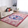 New York Rangers Nhl Team Logo Skull Flower Style Nice Gift Home Decor Rectangle Area Rug