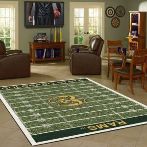 Nfl Football Fans Colorado State Rams Home Field Area Rug Sport Home Decor
