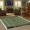 Nfl Football Fans Idaho Vandals Home Field Area Rug Football Home Decor