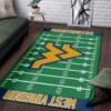 Nfl Football Fans West Virginia Mountaineers Home Field Area Rug Football Home Decor
