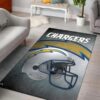 Nfl Football Los Angeles Chargers Nfl Home Decor Area Rug Rugs For Living Room Rug Home Decor