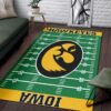 Nfl Football Team Iowa Hawkeyes Area Rug Home Decor