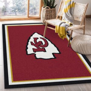Nfl Spirit Kansas City Chiefs Area Rug For Christmas