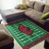 Nfl Team Arkansas Razorbacks Home Field Area Rug Sport Home Decor
