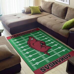 Nfl Team Arkansas Razorbacks Home Field Area Rug Sport Home Decor