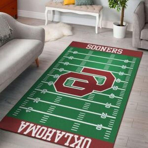 Nfl Team Oklahoma Sooners Home Field Area Rug Sport Home Decor