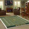 Nfl Team Oregon Ducks Home Field Area Rug Sport Home Decor