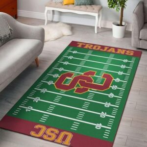 Nfl Team Usc Trojans Home Field Area Rug Sport Home Decor