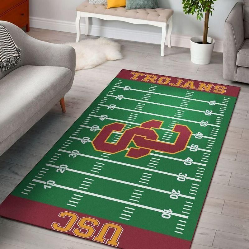 Nfl Team Usc Trojans Home Field Area Rug Sport Home Decor