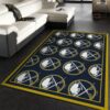 Nhl Repeat Buffalo Sabres Area Rug