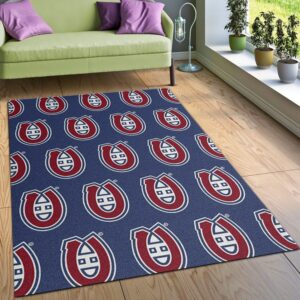Nhl Repeat Montreal Canadians Area Rug
