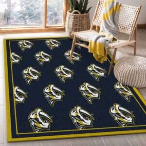 Nhl Repeat Nashville Predators Area Rug