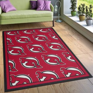 Nhl Repeat New Jersey Devils Area Rug