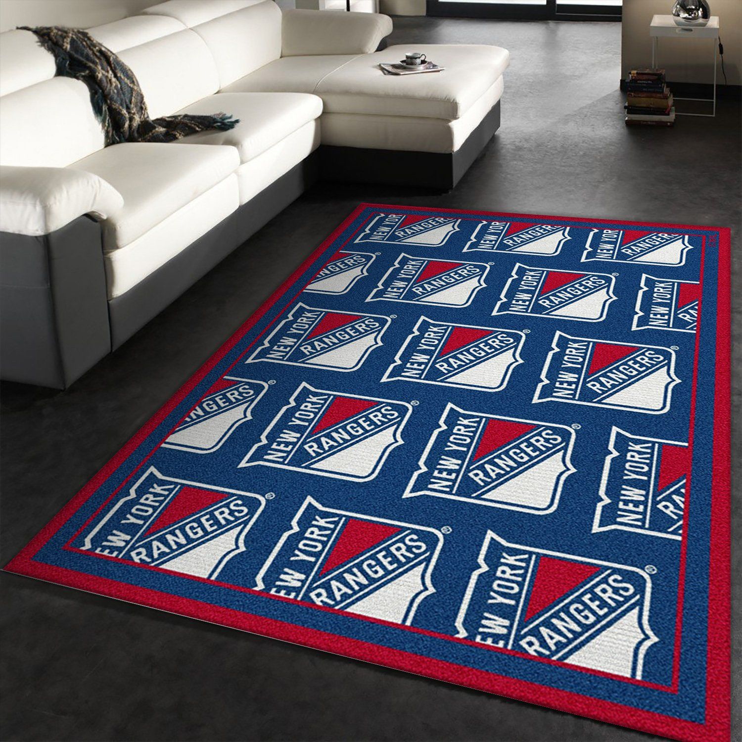 Nhl Repeat New York Rangers Area Rug
