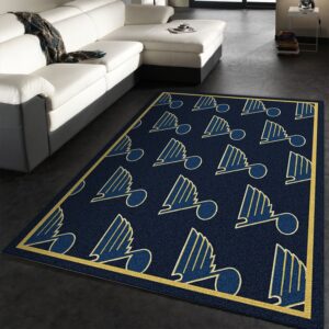 Nhl Repeat St Louis Blues Team Logo Area Rug