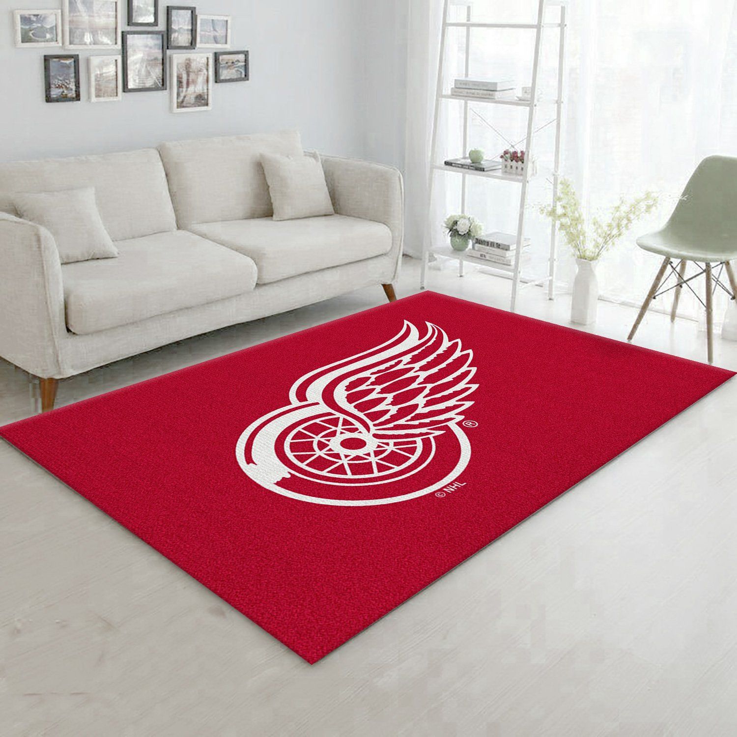 Nhl Spirit Detroit Redwings Area Rug Carpet