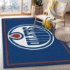 Nhl Spirit Edmonton Oilers Team Logo Area Rug