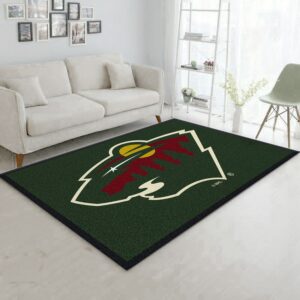 Nhl Spirit Minnesota Wild Area Rug Carpet