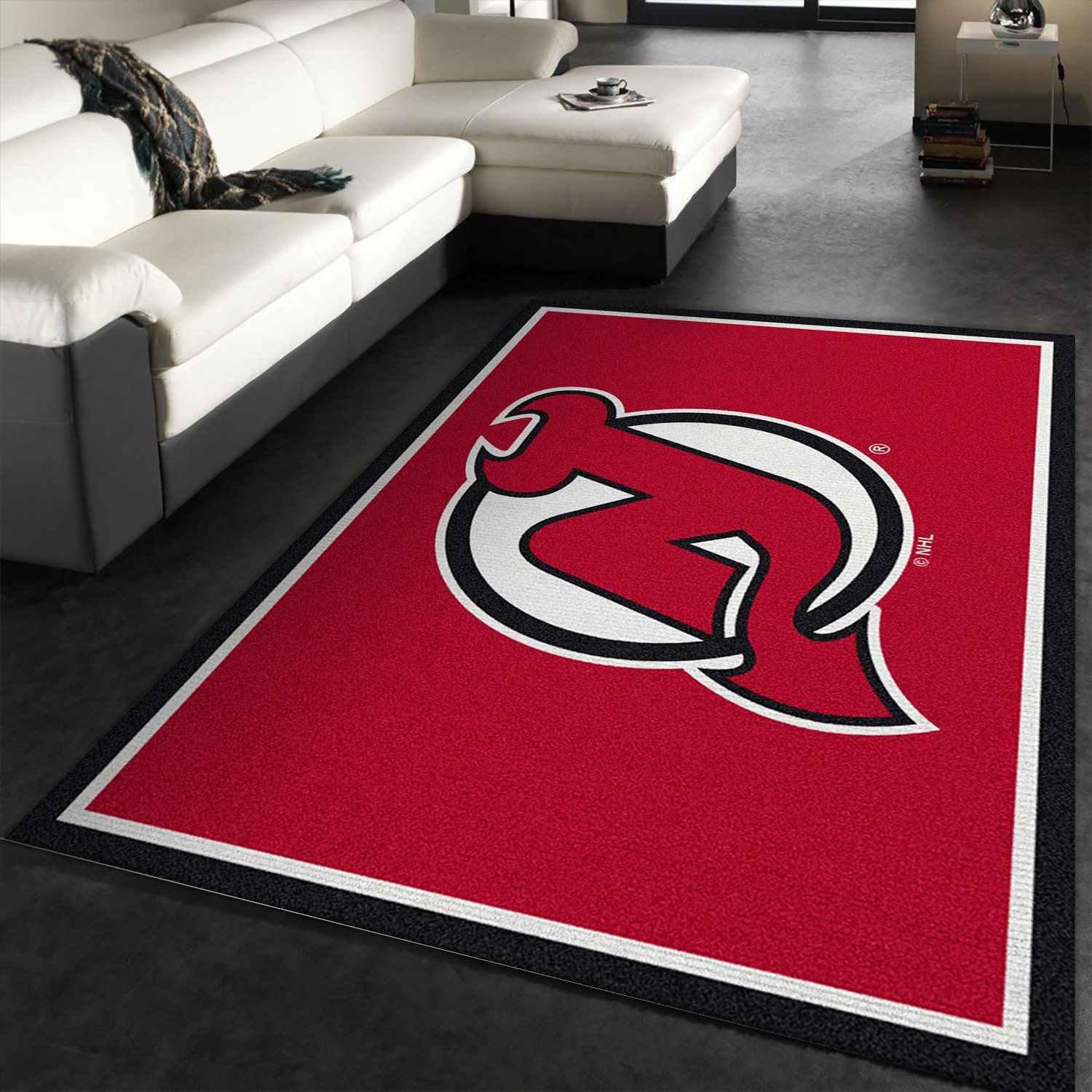 Nhl Spirit New Jersey Devils Area Rug For Christmas