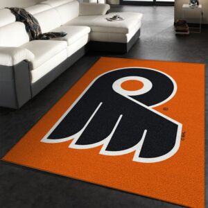 Nhl Spirit Philadelphia Flyers Team Logo Area Rug