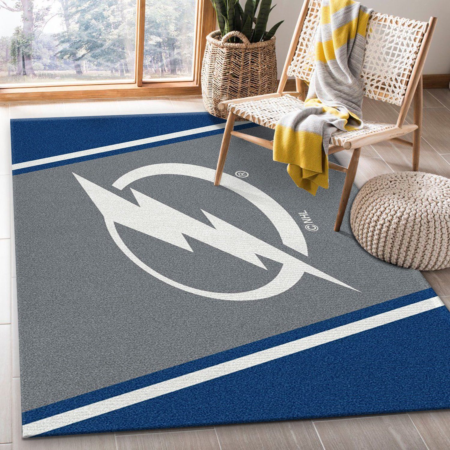 Nhl Spirit Tampa Bay Lightning Area Rug